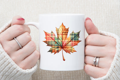 Watercolor Plaid Autumn Clipart PNG Bundle