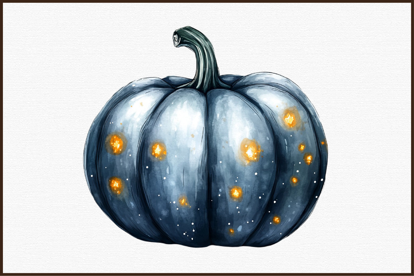 Watercolor Pumpkin PNG Bundle Fall Autumn Clipart