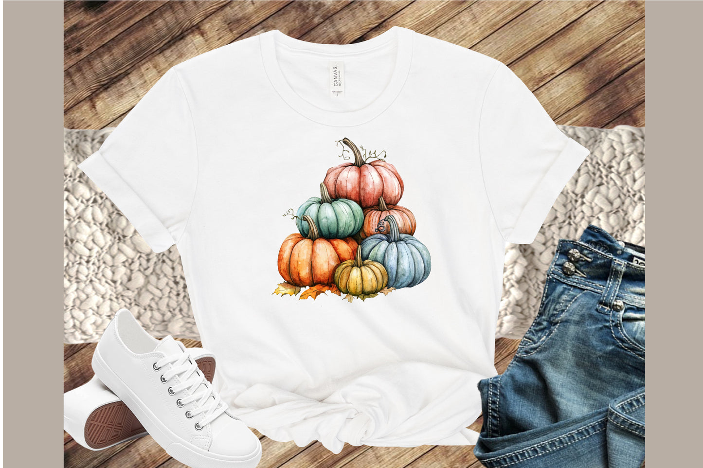 Watercolor Pumpkin PNG Bundle Fall Autumn Clipart