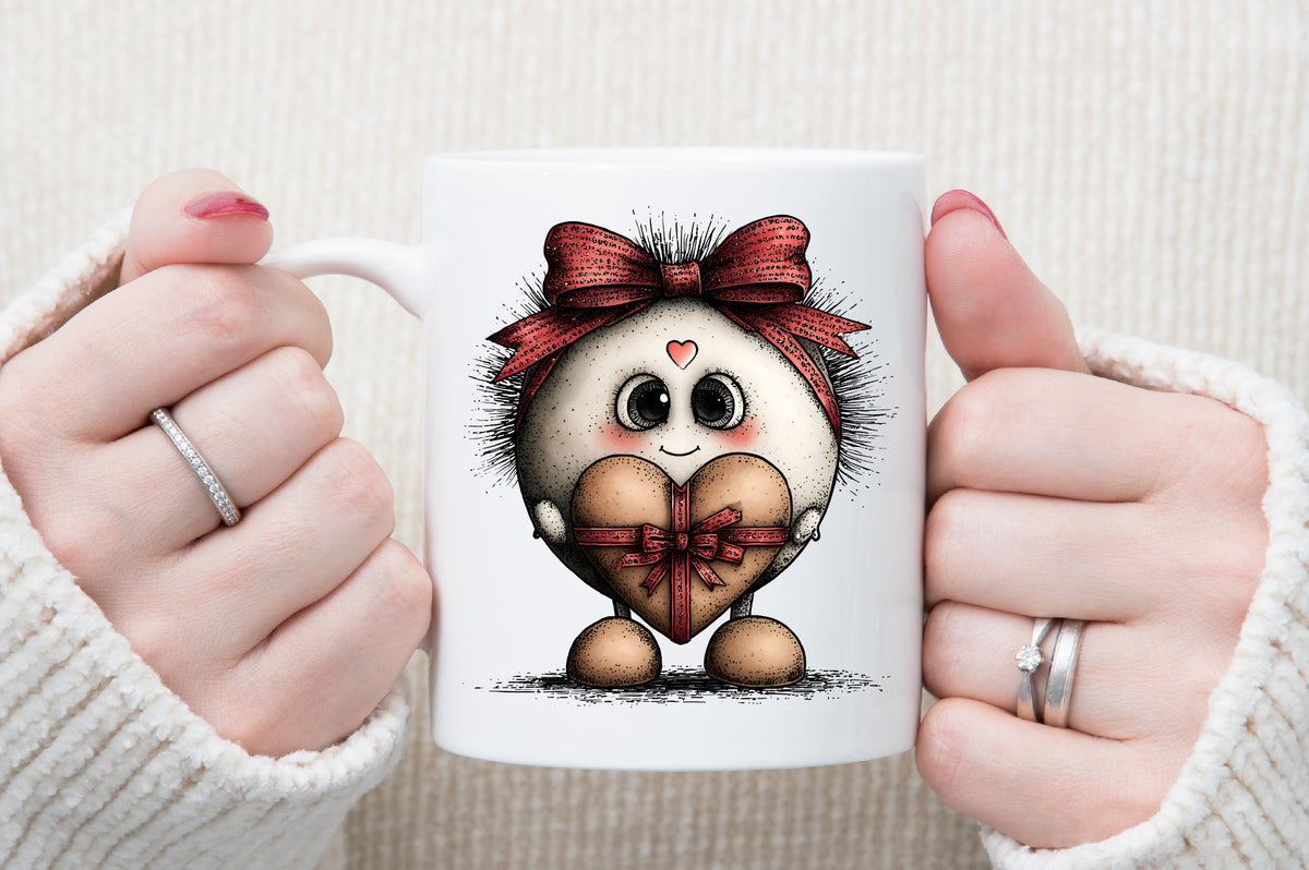 Watercolor Red Christmas Time Clipart Bundle Cute Winter Characters PNG