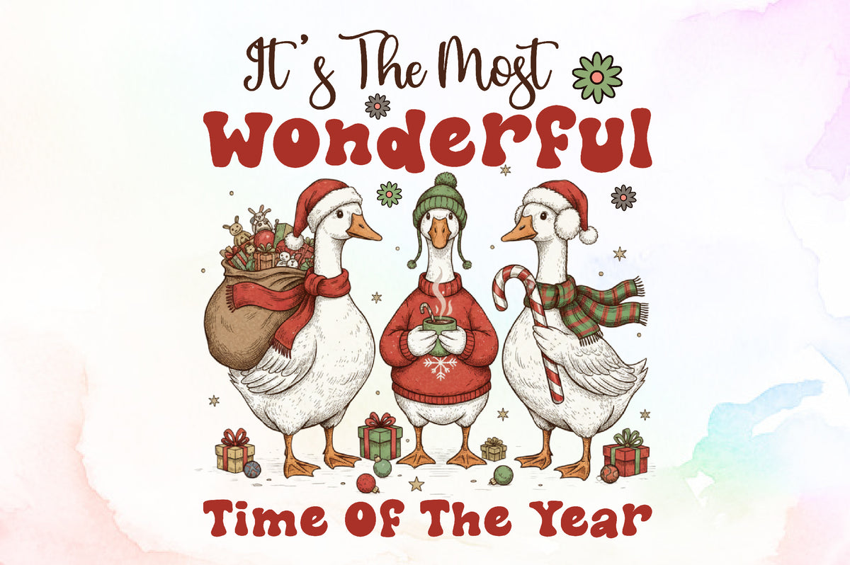 Wonderful Christmas Goose PNG
