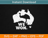 We Won - Great Emu War Australian History Emu Lover Svg Digital Cutting File