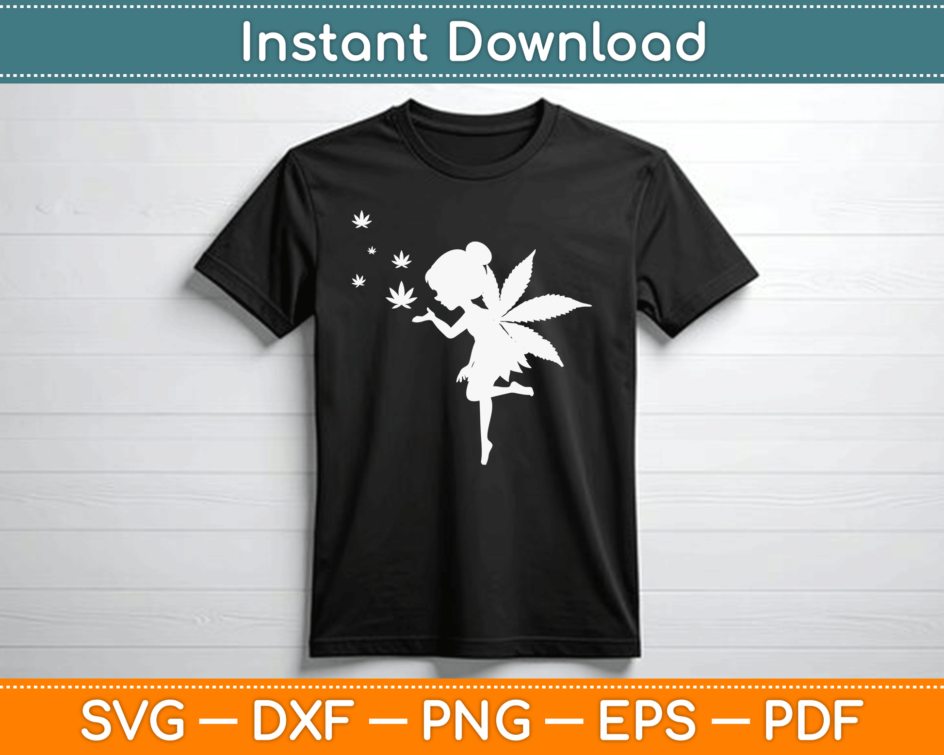 Weed Fairy Marijuana Fantasy Leaf Stoner Pot Smoker Cannabis SVG Digital Cutting File