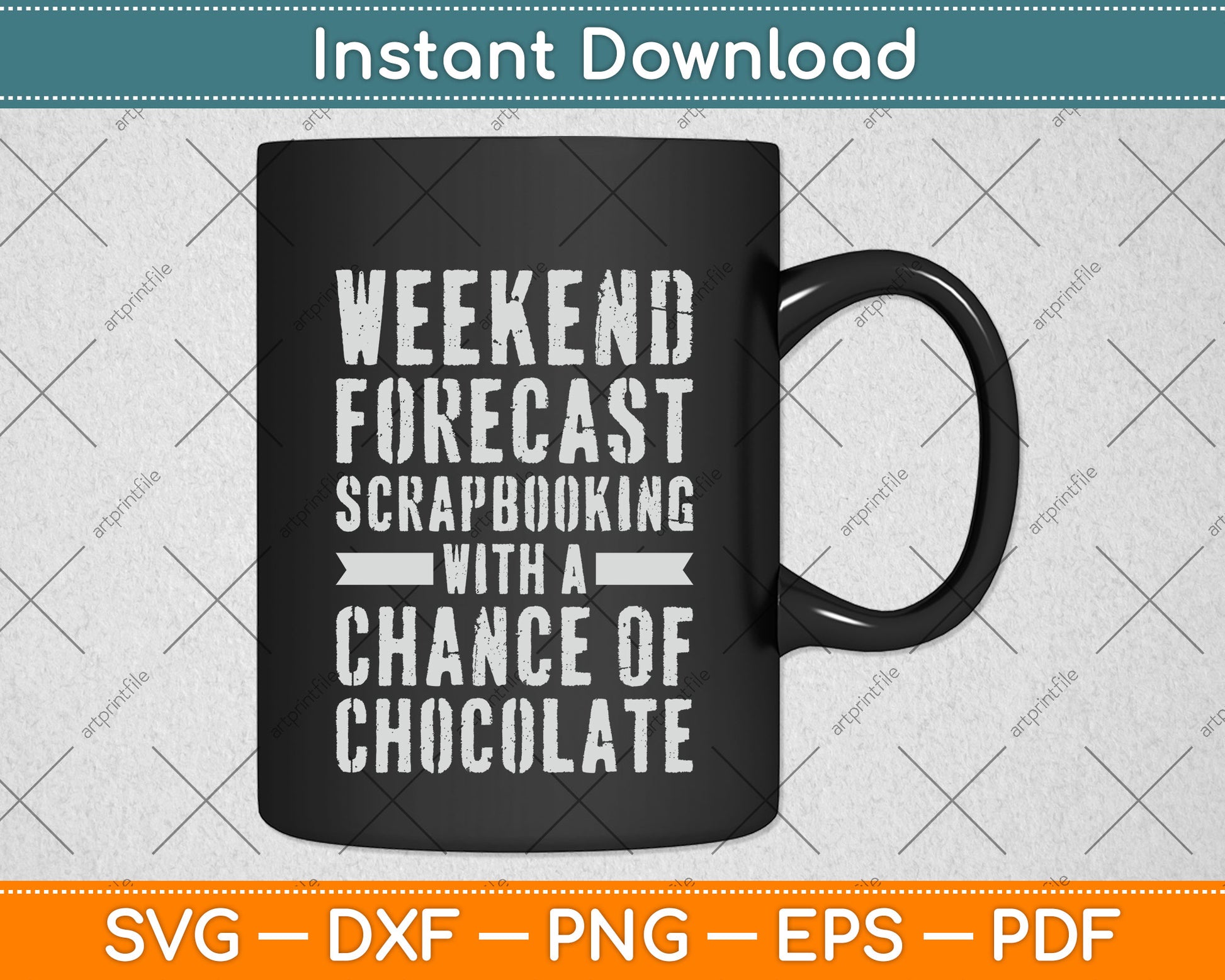 Weekend Forecast Scrapbooking With A Chance Of Chocolate Svg Design Cutting File