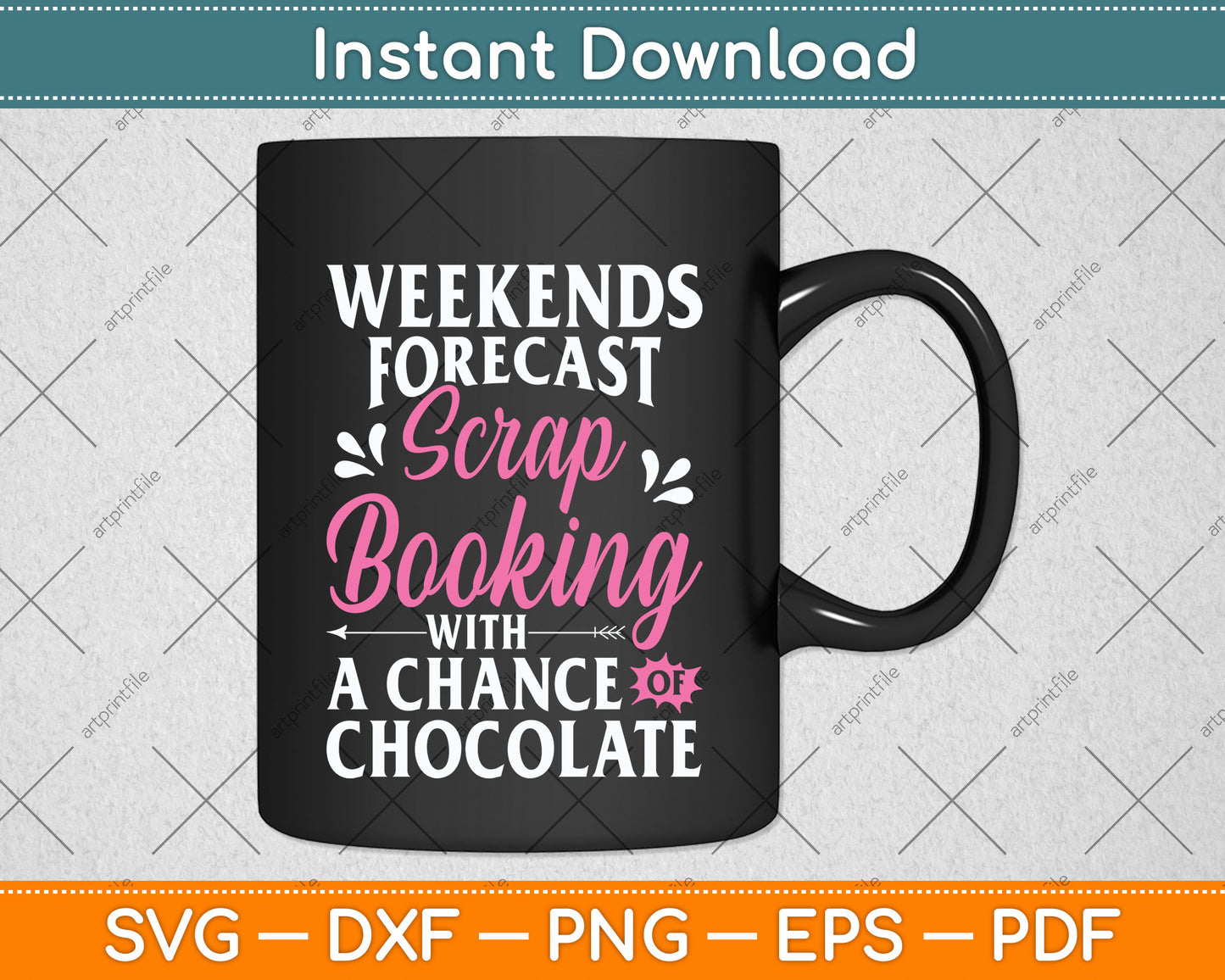 Weekend Forecast Scrapbooking with A Chance Of Chocolate Svg Digital Cutting File