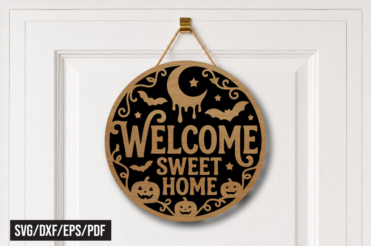 Welcome Sweet Home Halloween SVG