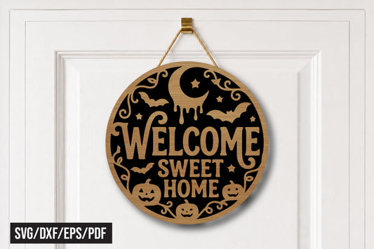 Welcome Sweet Home Halloween SVG