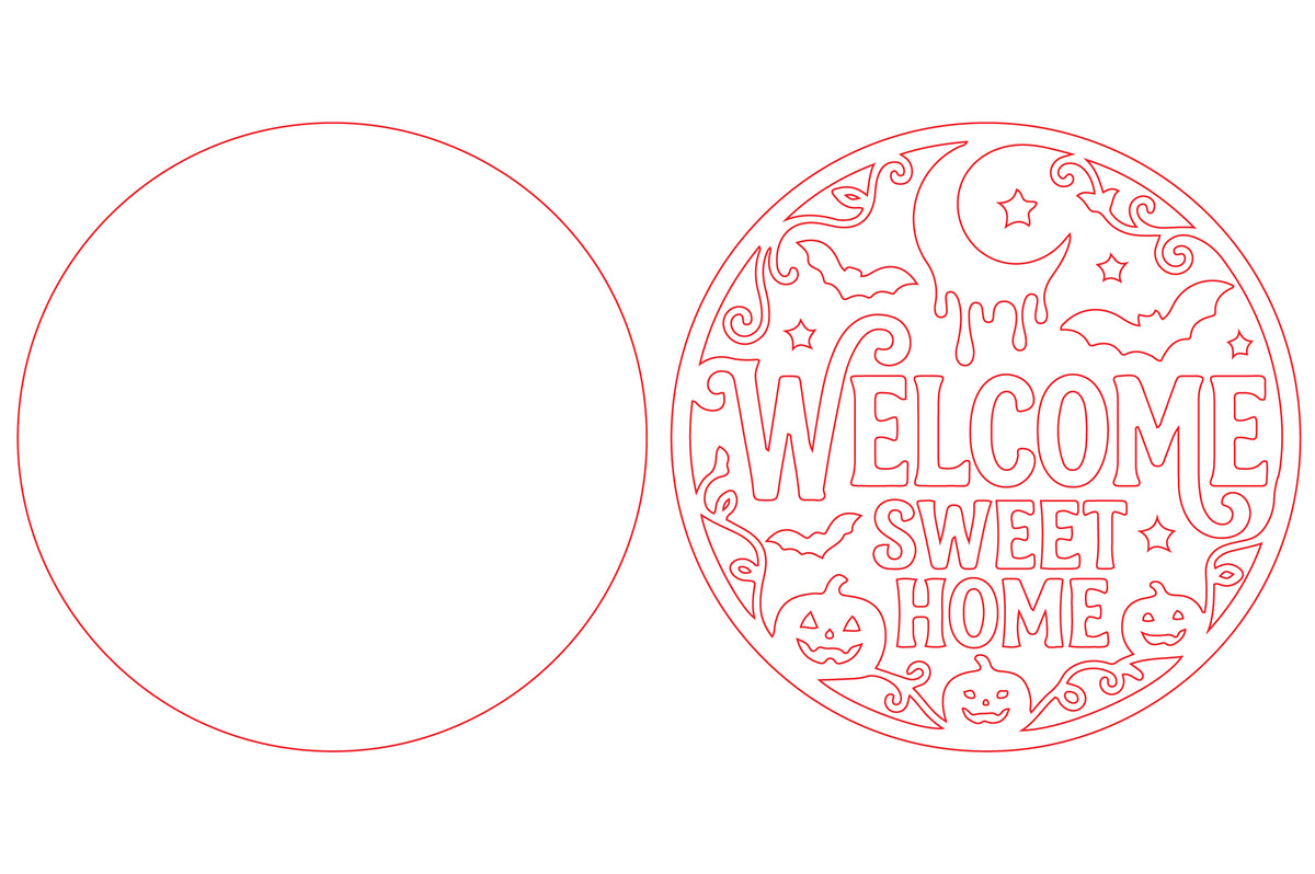Welcome Sweet Home Halloween SVG