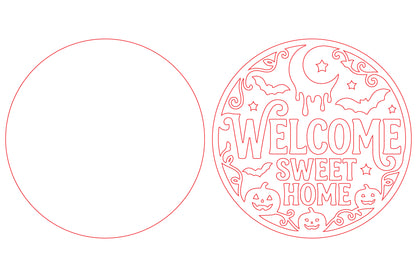 Welcome Sweet Home Halloween SVG