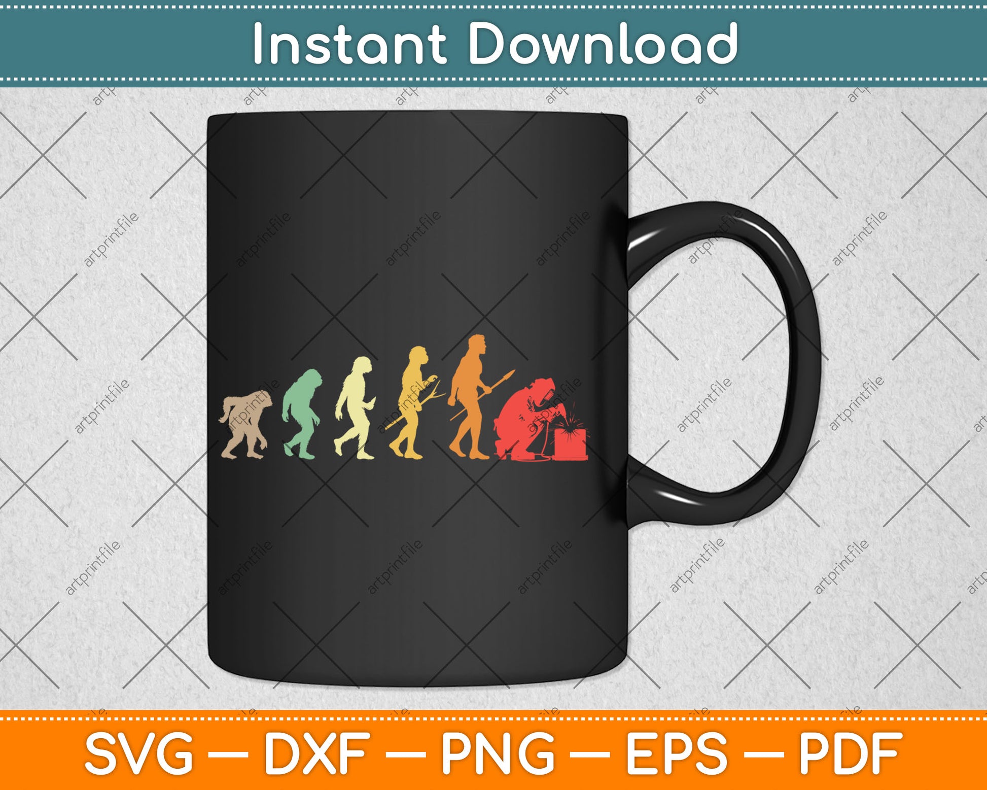 Welder Evolution Craftsman Welding Profession Welders Gift Svg Digital Cutting File