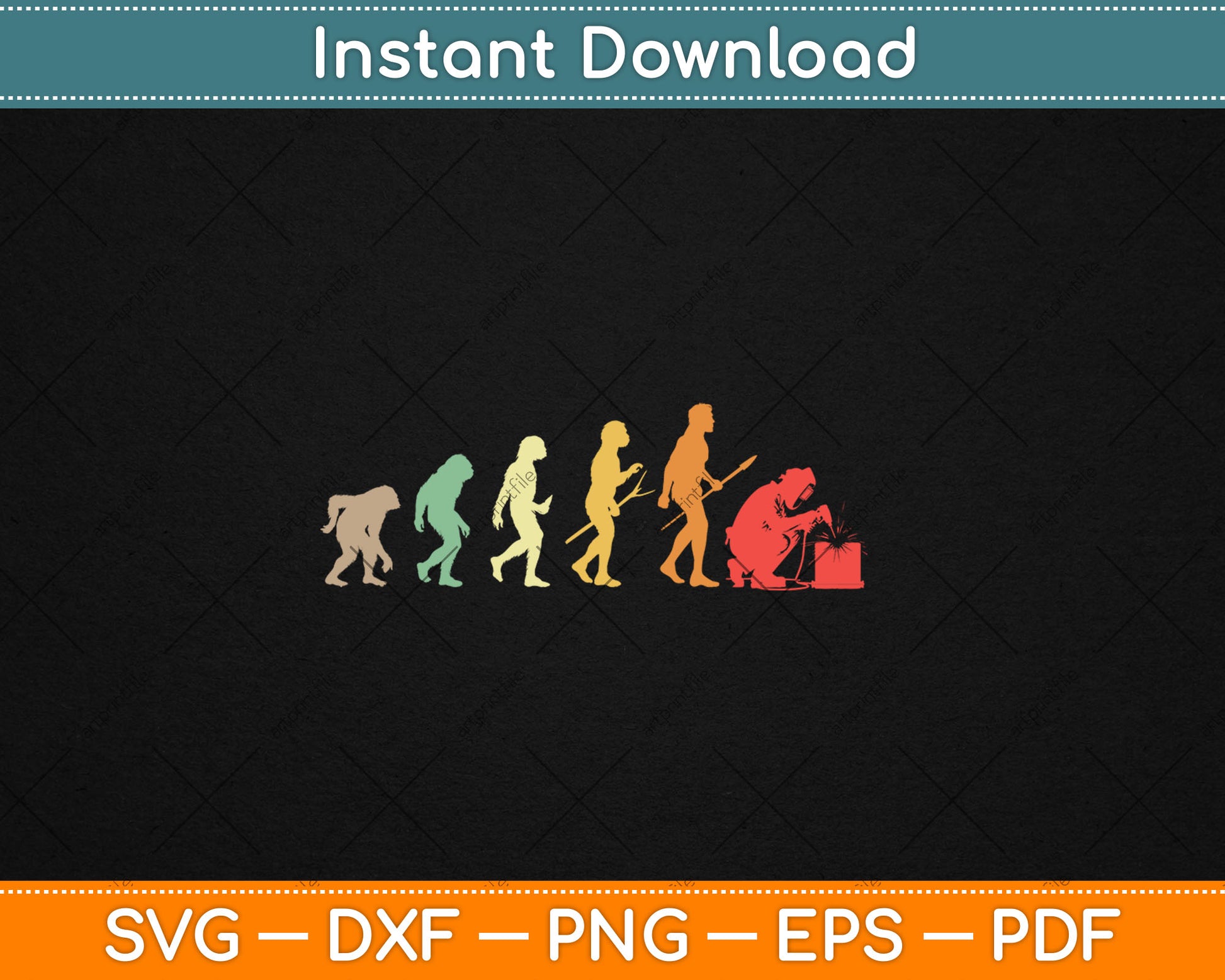 Welder Evolution Craftsman Welding Profession Welders Gift Svg Digital Cutting File