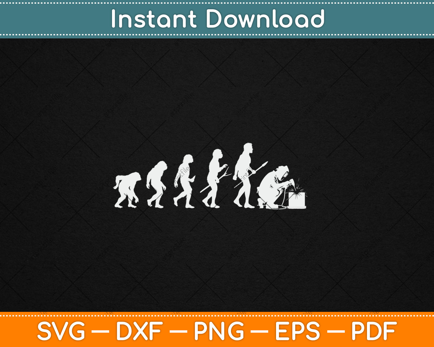 Welder Evolution Craftsman Welding Profession Welders Svg Digital Cutting File