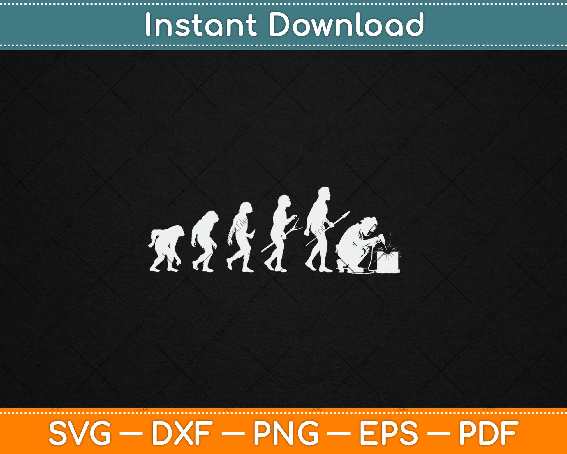Welder Evolution Craftsman Welding Profession Welders Svg Digital Cutting File