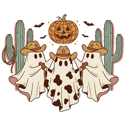 Western Cowboy Ghost Halloween PNG