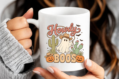 Western Halloween Howdy Boos Sublimation PNG