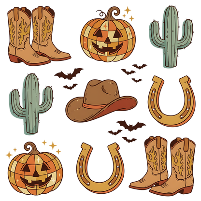 Western Halloween Cowboy Clipart PNG