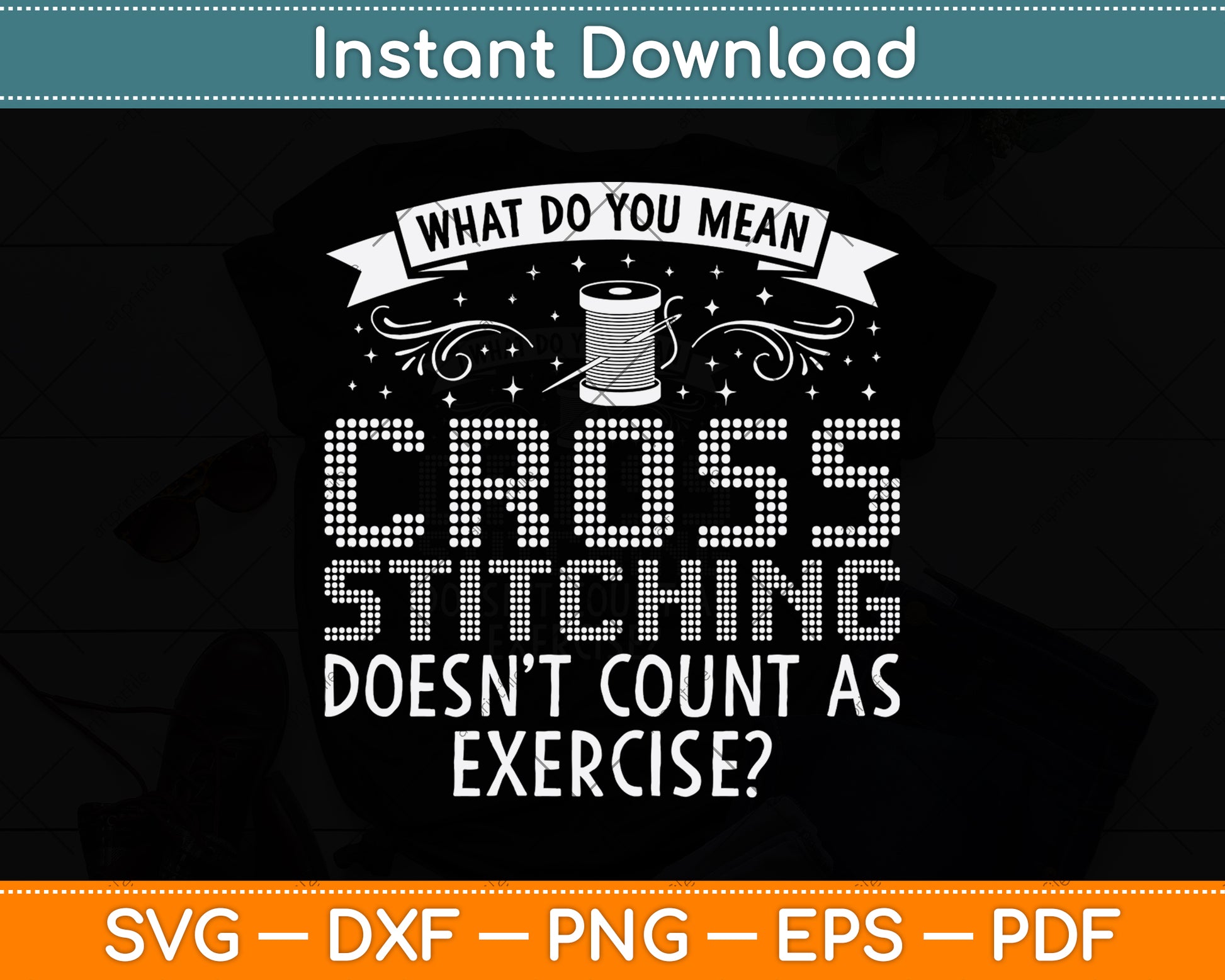 What Do You Mean Cross-stitching Svg Png Dxf Digital Cutting File