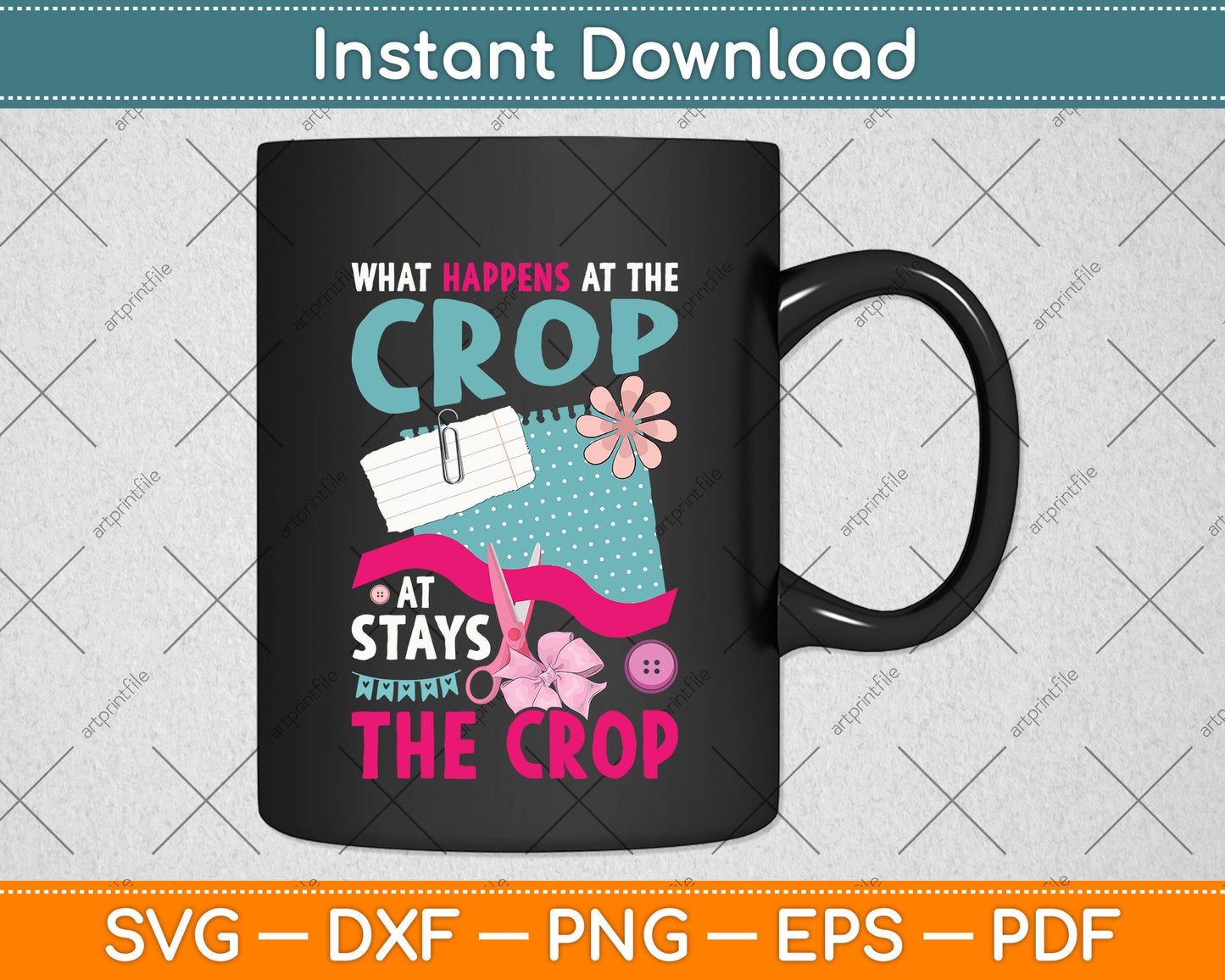 What Happens At The Crop Stays At The Crop Scrapbooking Hobby Svg Cutting File