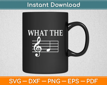 What The F Musical Note Svg Digital Cutting File
