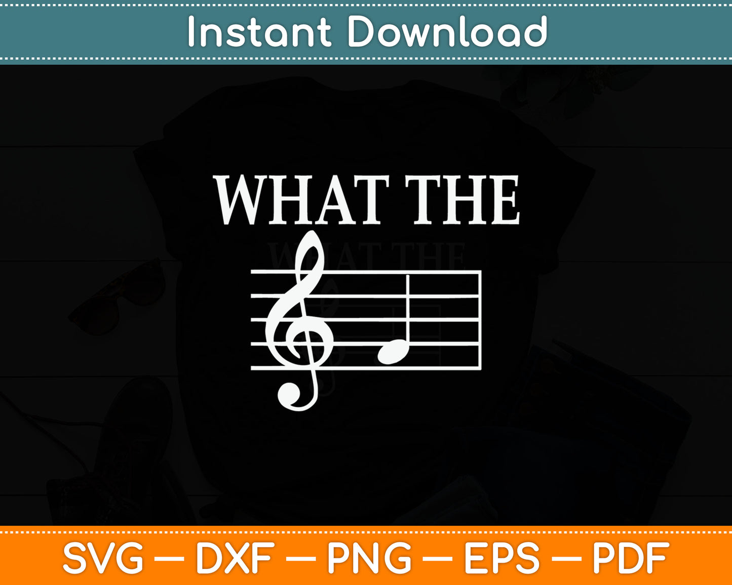 What The F Musical Note Svg Digital Cutting File
