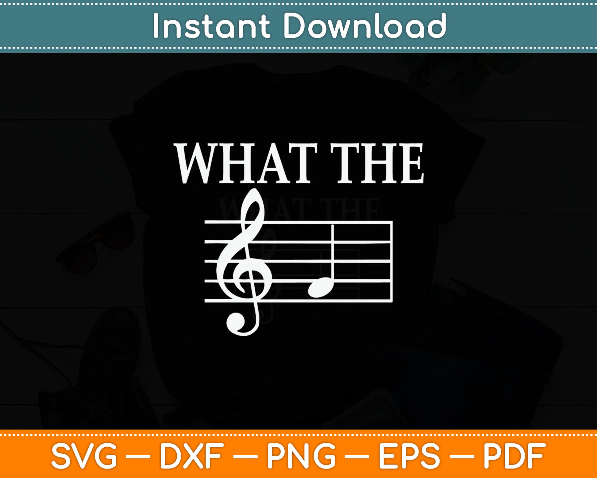 What The F Musical Note Svg Digital Cutting File