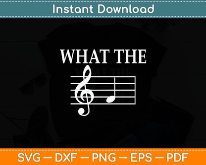 What The F Musical Note Svg Digital Cutting File