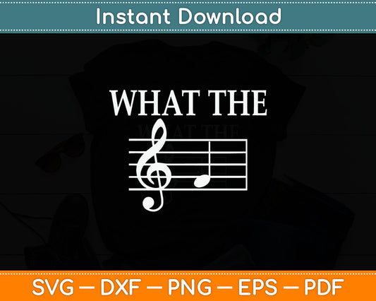 What The F Musical Note Svg Digital Cutting File
