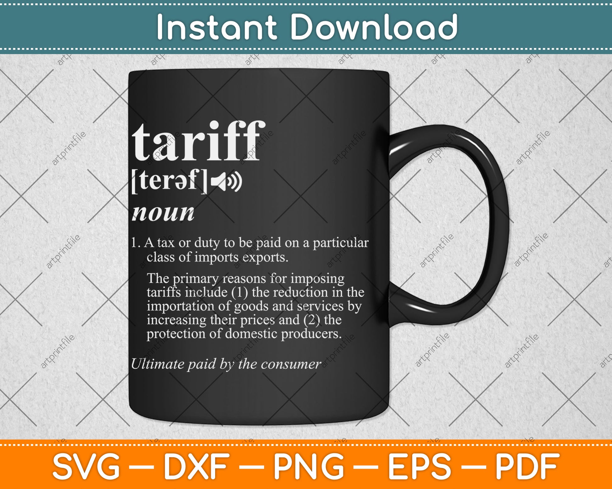 What is a Tariff Definition Tariff Meaning Import Taxes Svg Digital Cutting File