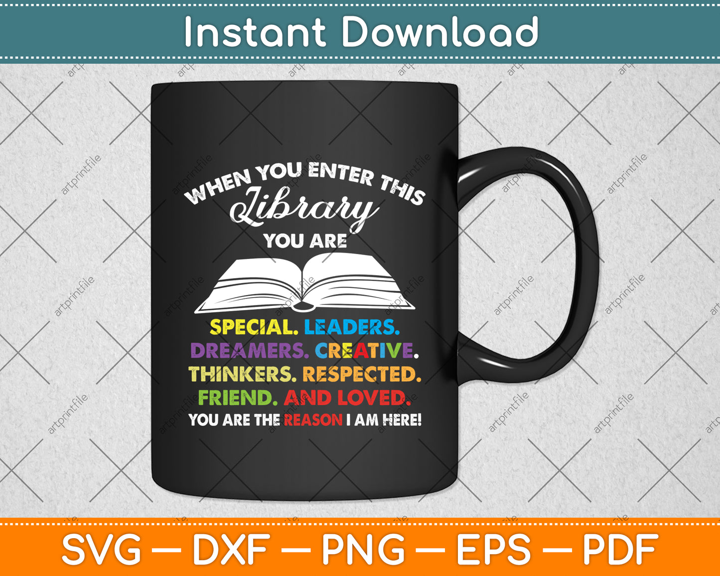 When You Enter This Library Book Reader Reading Svg Digital Cutting File