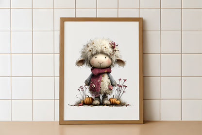 Whimsical Autumn Farm Clipart PNG | 40 PNG Fall Farmhouse Bundle