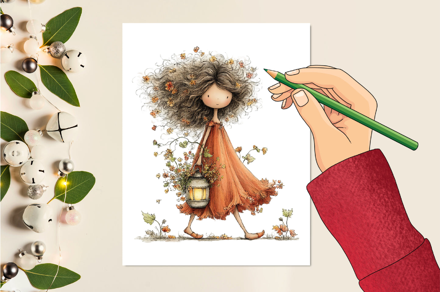 Whimsical Autumn Magical Fairy Garden Clipart PNG Bundle