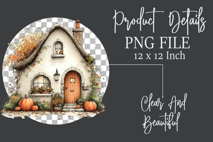 Whimsical Autumn Magical Fairy Garden Clipart PNG Bundle