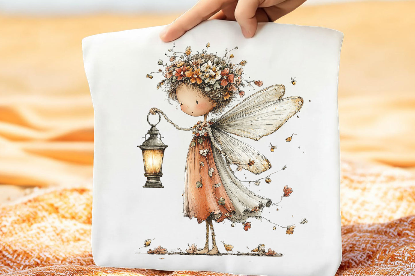 Whimsical Autumn Magical Fairy Garden Clipart PNG Bundle