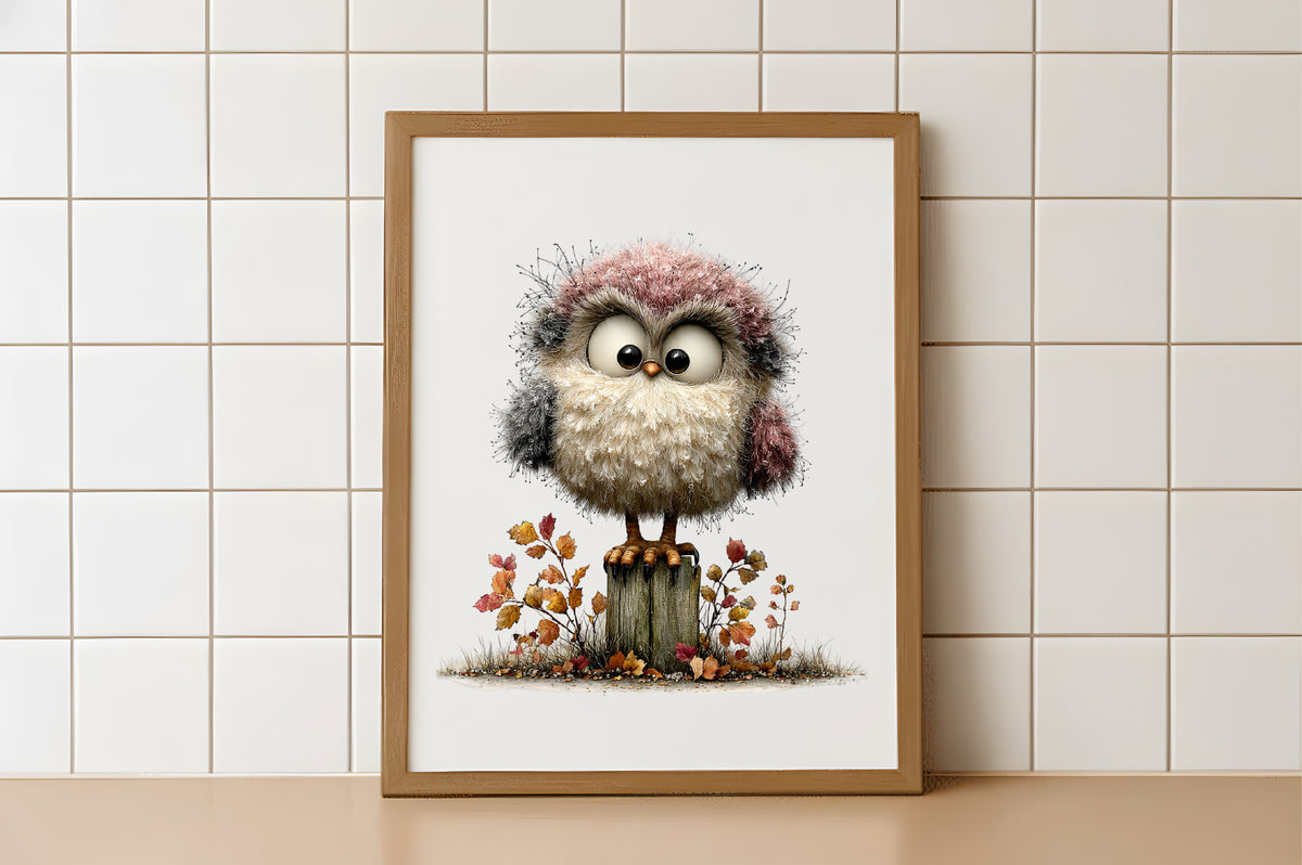 Whimsical Autumn Owl Clipart PNG | 34 PNG Fall Owl Bundle