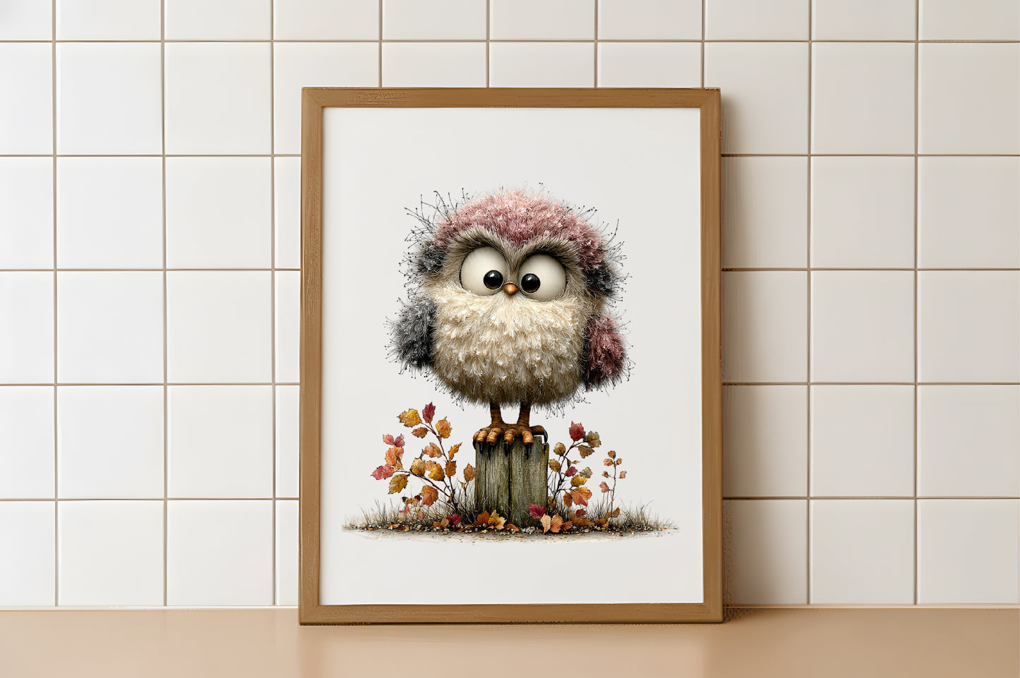 Whimsical Autumn Owl PNG  Cute Fall Owl Harvest Clipart Bundle