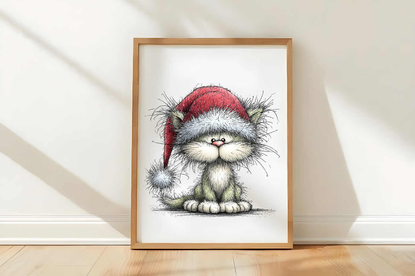 Whimsical Cats Christmas Clipart PNG Bundle | Cute Watercolor Holiday Cats Clipart