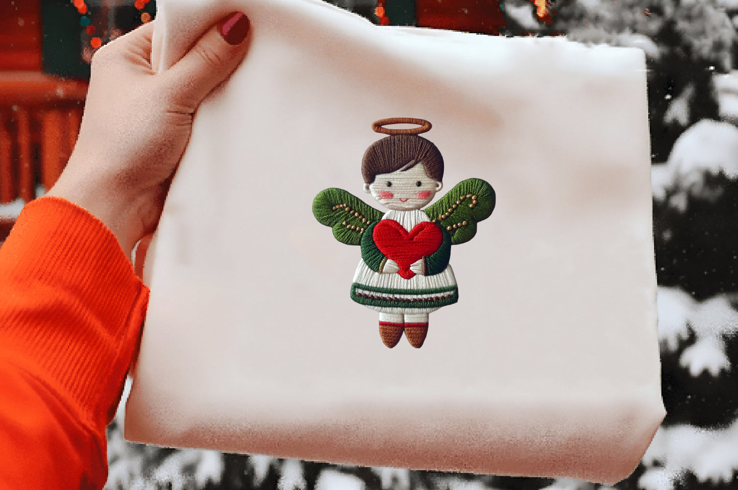 Whimsical Christmas Angel Clipart PNG Bundle | Cute Watercolor Holiday Angel Clipart | Heavenly Christmas Angel PNG