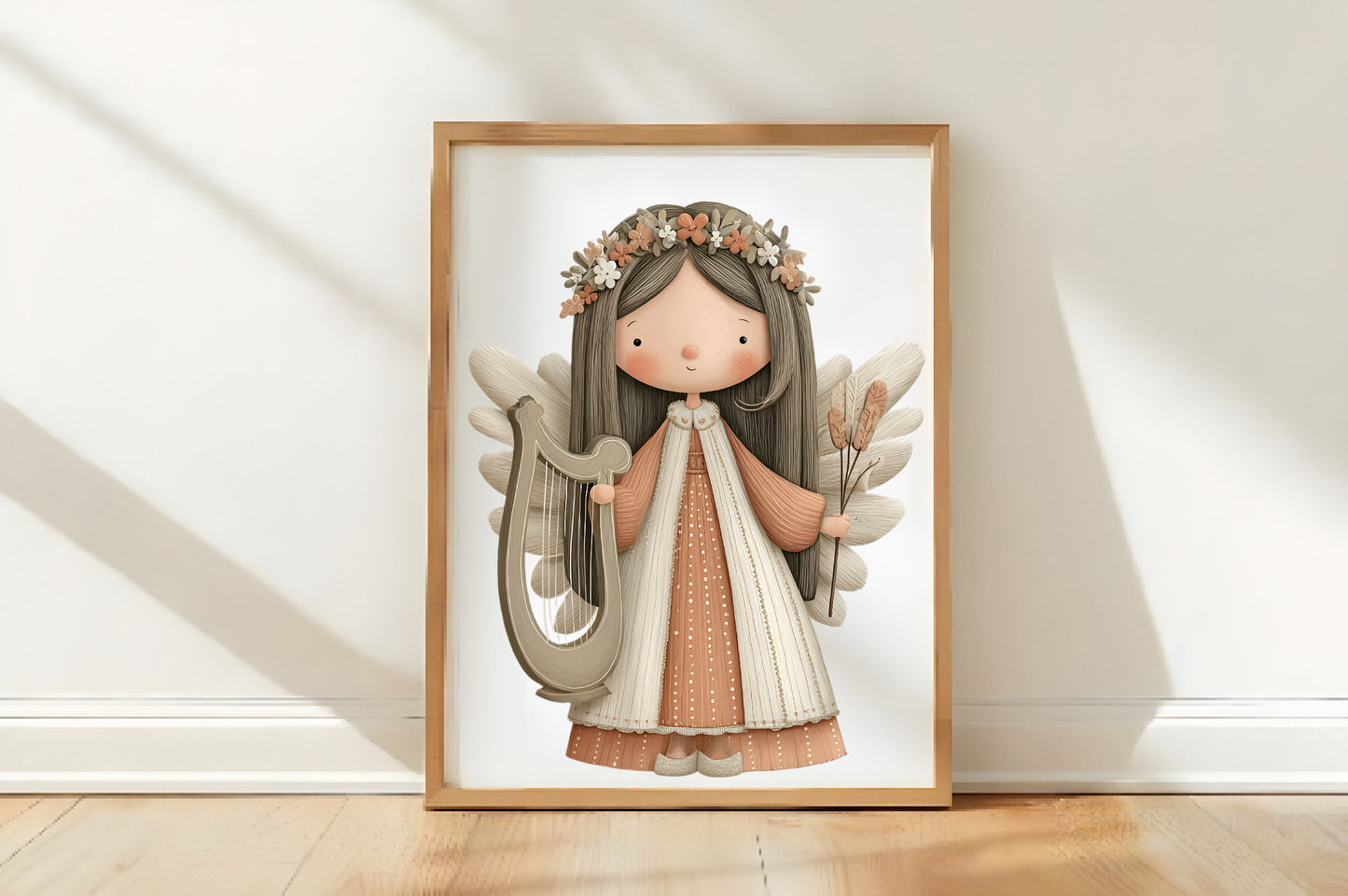 Whimsical Christmas Angel Clipart PNG Sublimation
