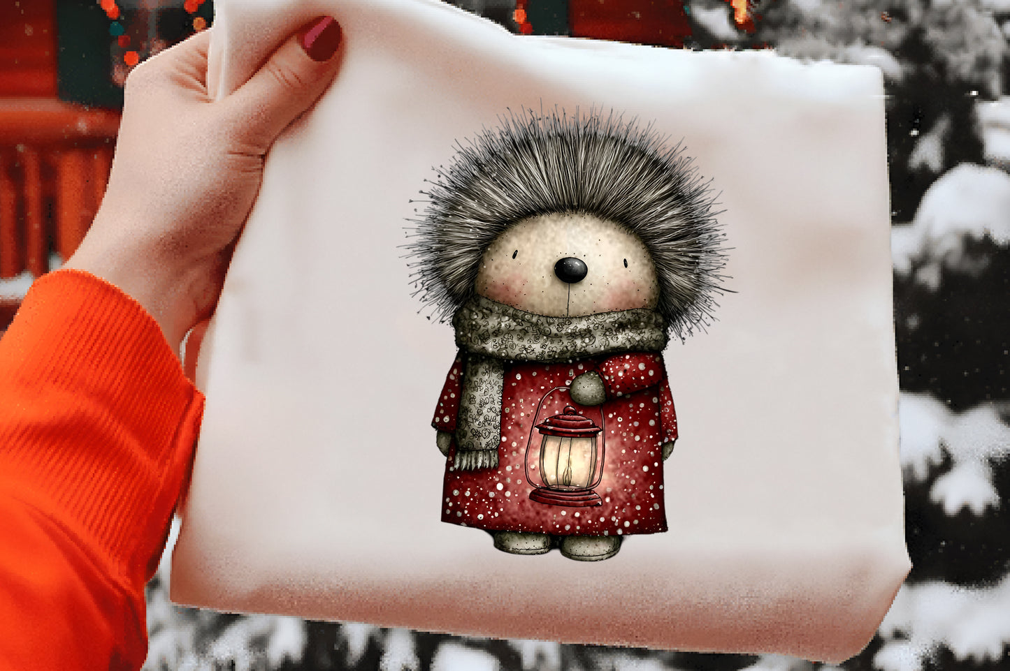 Whimsical Christmas Animal Clipart PNG Sublimation