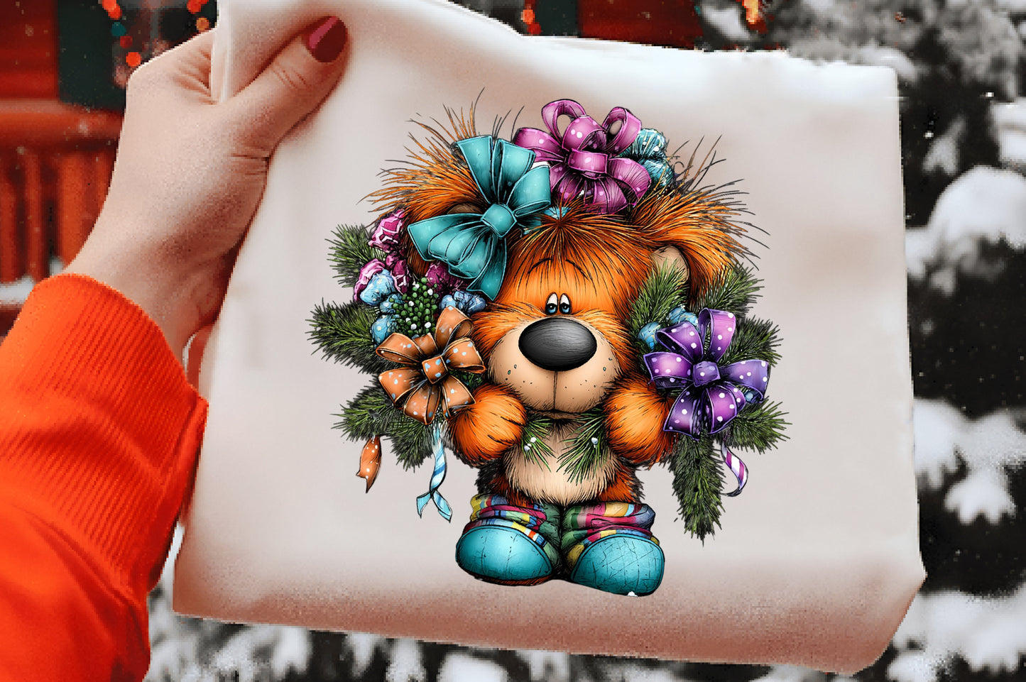 Whimsical Christmas Animal Clipart PNG