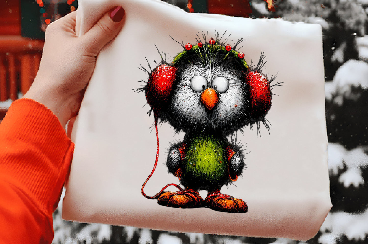 Whimsical Christmas Animal Clipart PNG