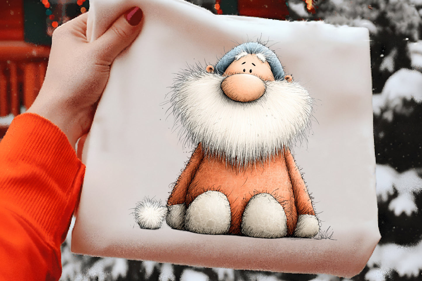 Whimsical Christmas Animal Clipart PNG Bundle | Cute Watercolor Holiday Animals Clipart | Festive Winter Animals PNG