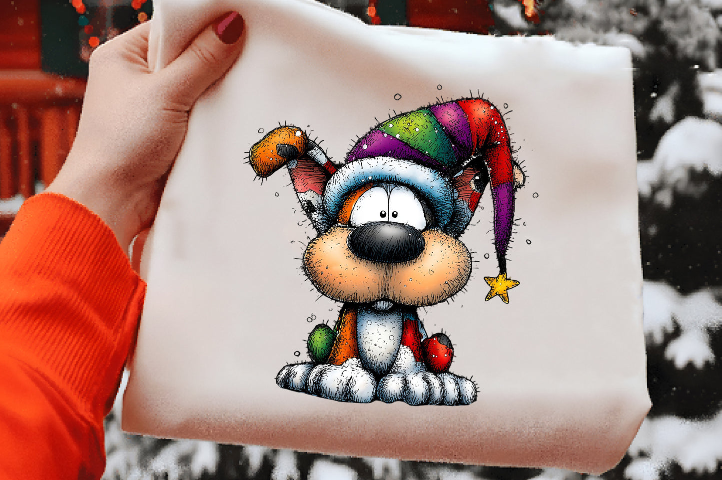 Whimsical Christmas Animal Clipart PNG