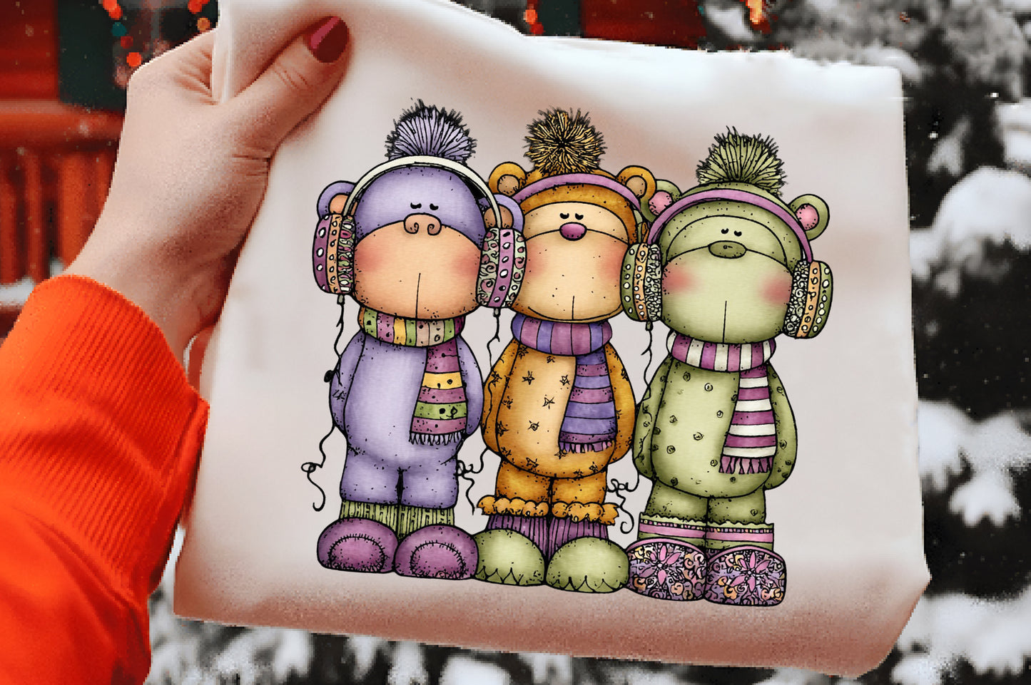Whimsical Christmas Animal Clipart PNG