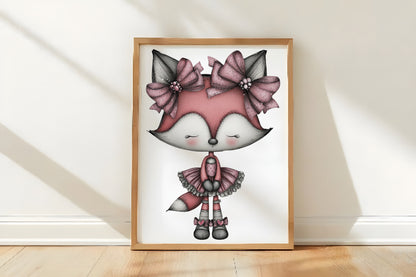 Pink Christmas Animal Clipart PNG