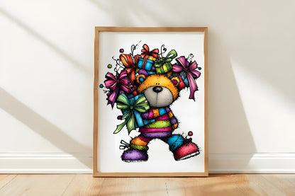 Whimsical Christmas Animal Clipart PNG