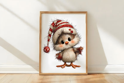 Whimsical Christmas Animal Clipart PNG