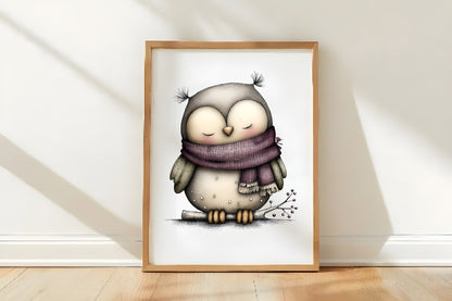 Whimsical Christmas Animals Clipart PNG