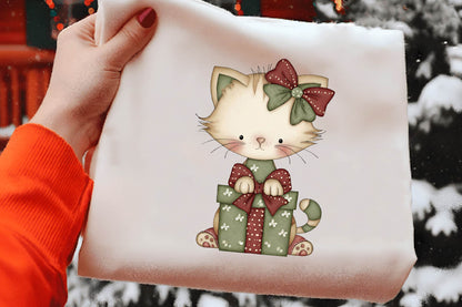 Whimsical Christmas Animals Clipart PNG Bundle | Cute Watercolor Holiday Animal Clipart