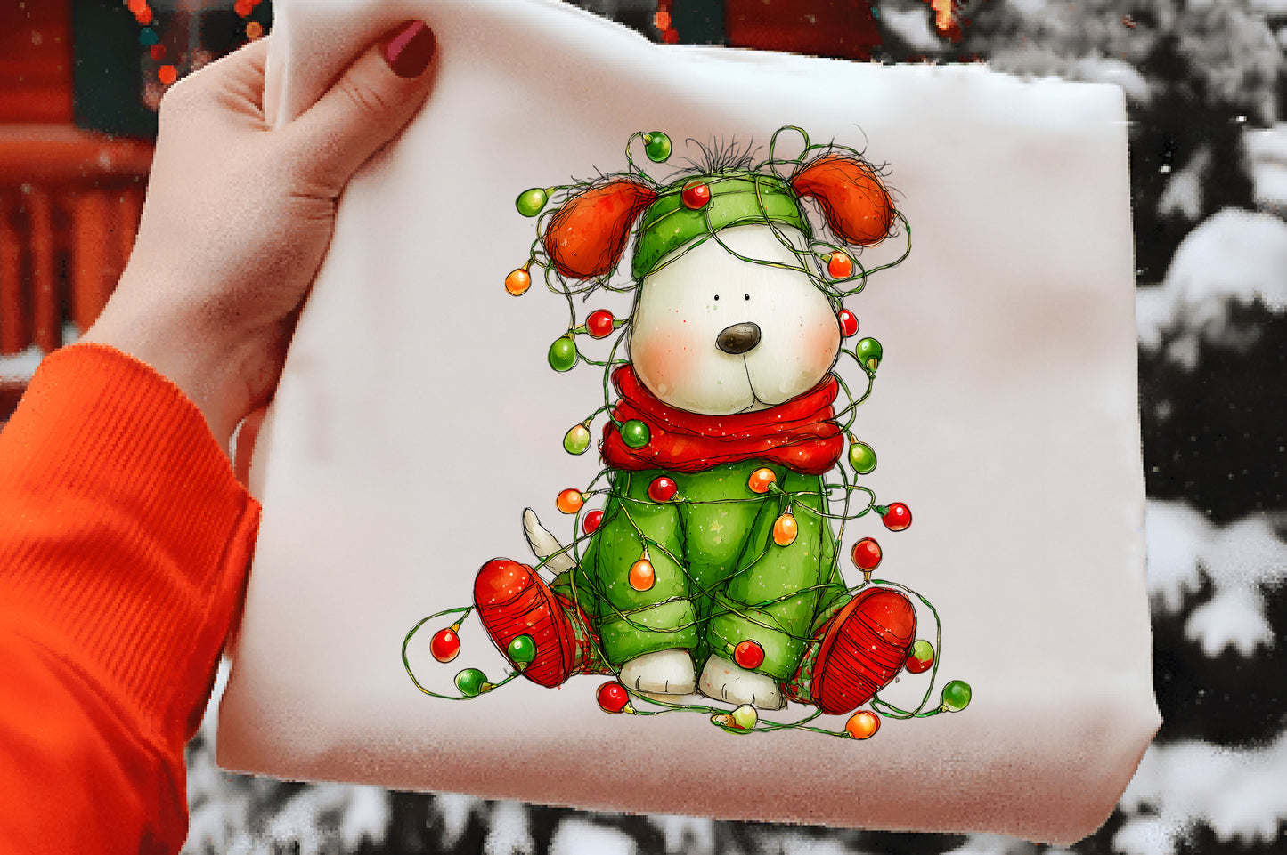Whimsical Christmas Animals Clipart PNG | Cute Holiday Animals